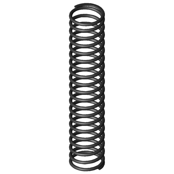 CAD kép nyomórugók D-154A