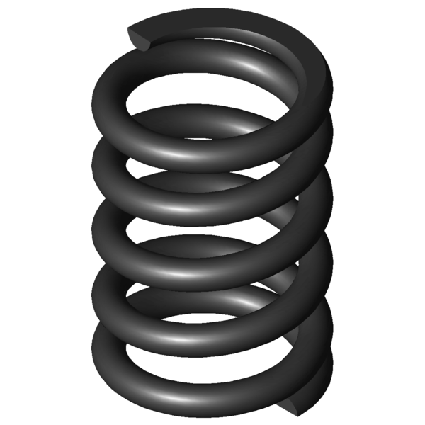 Imagem CAD Molas de compressão D-171B