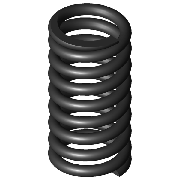 Imagem CAD Molas de compressão D-173