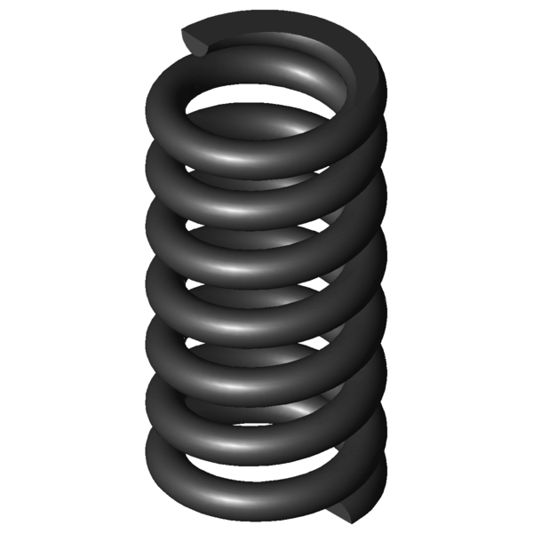 CAD image Compression springs D-175