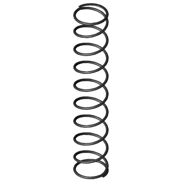 CAD image Compression springs D-183