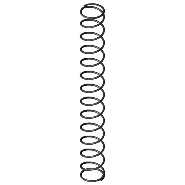 CAD image Compression springs D-184