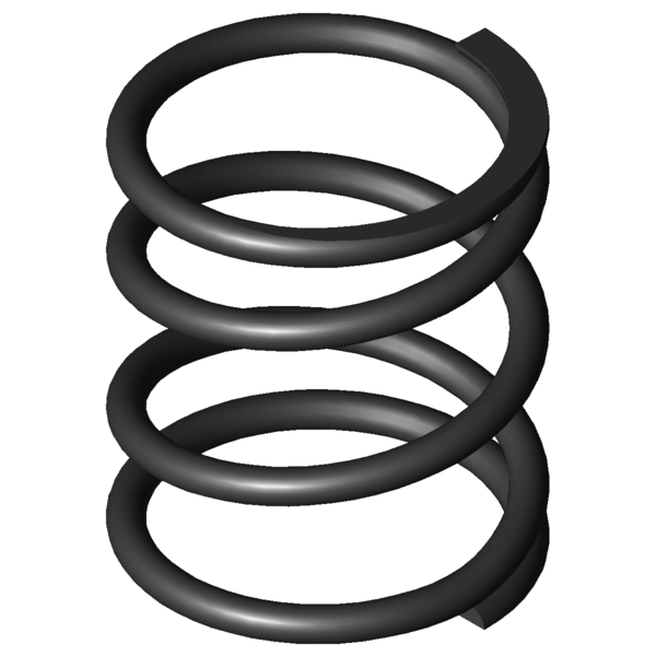 Immagine CAD Molle a compressione D-185K