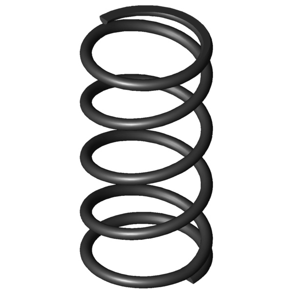 CAD image Compression springs D-186