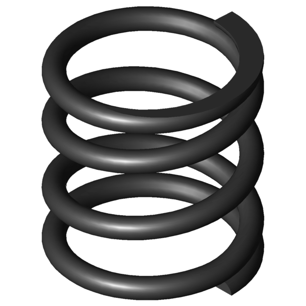 Immagine CAD Molle a compressione D-190G