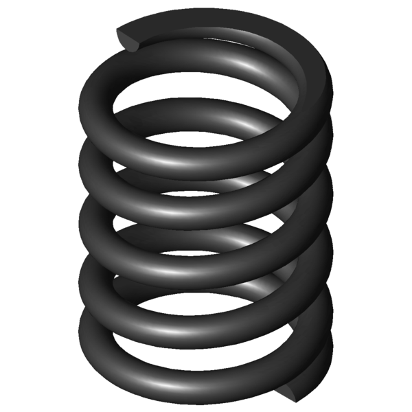 Immagine CAD Molle a compressione D-195B