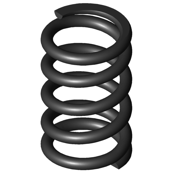 Imagem CAD Molas de compressão D-196