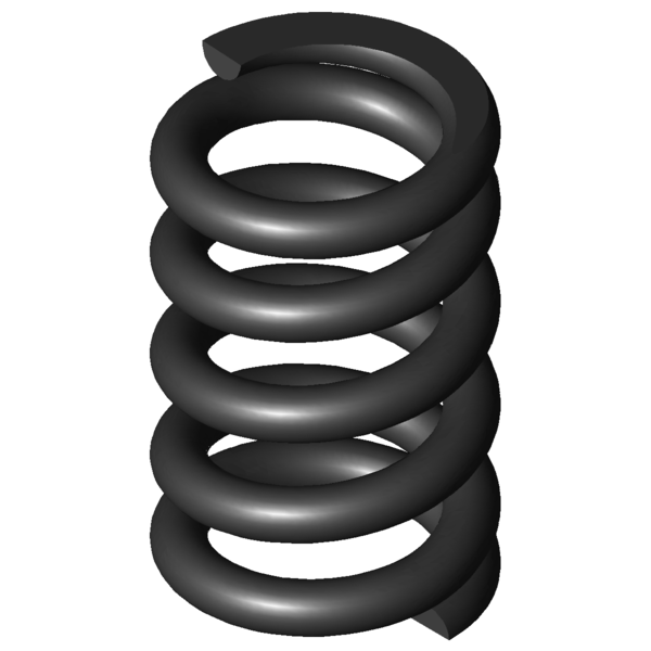 CAD image Compression springs D-201