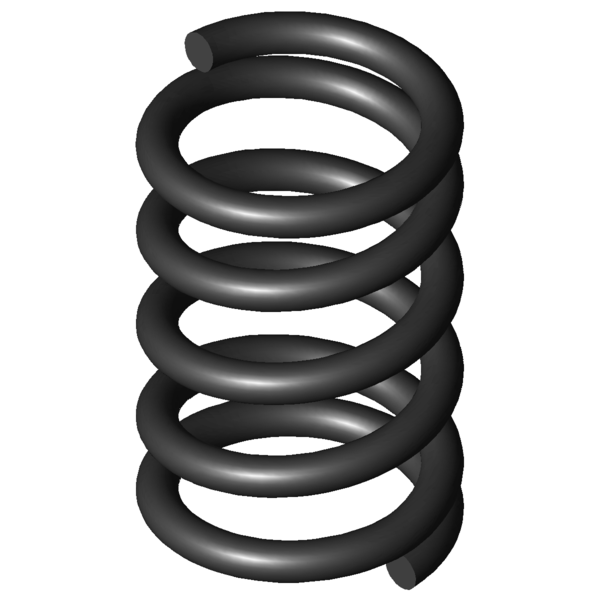 Imagen CAD Muelles de compresión D-2041