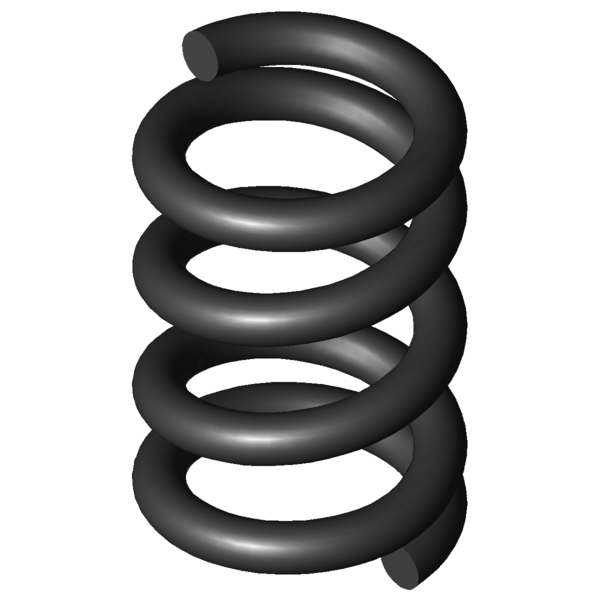 Imagen CAD Muelles de compresión D-2046