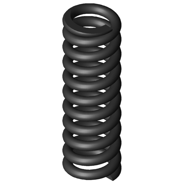 Imagen CAD Muelles de compresión D-206
