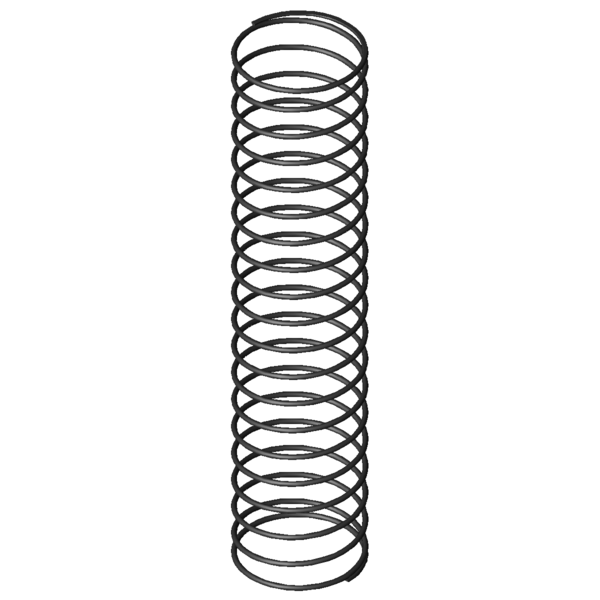 Immagine CAD Molle a compressione D-206A-22