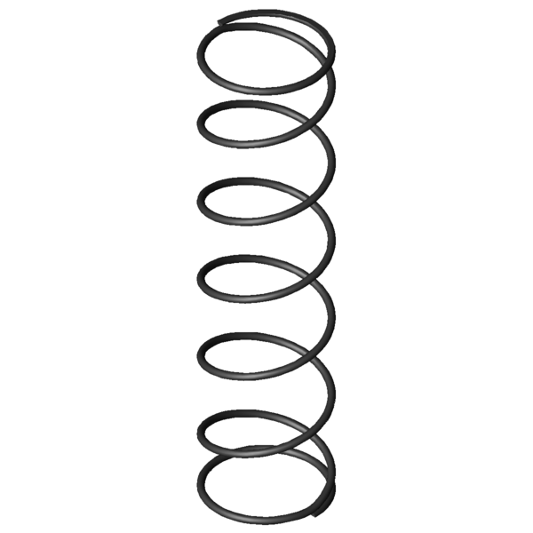 Immagine CAD Molle a compressione D-206B