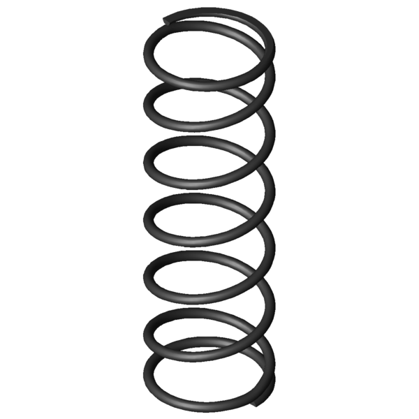 Immagine CAD Molle a compressione D-206D-02