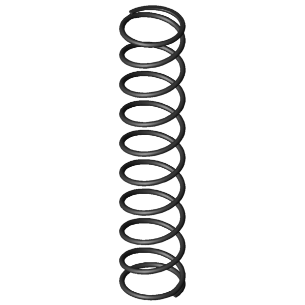 Immagine CAD Molle a compressione D-206D-03