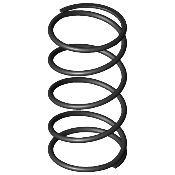 Immagine CAD Molle a compressione D-206D-12