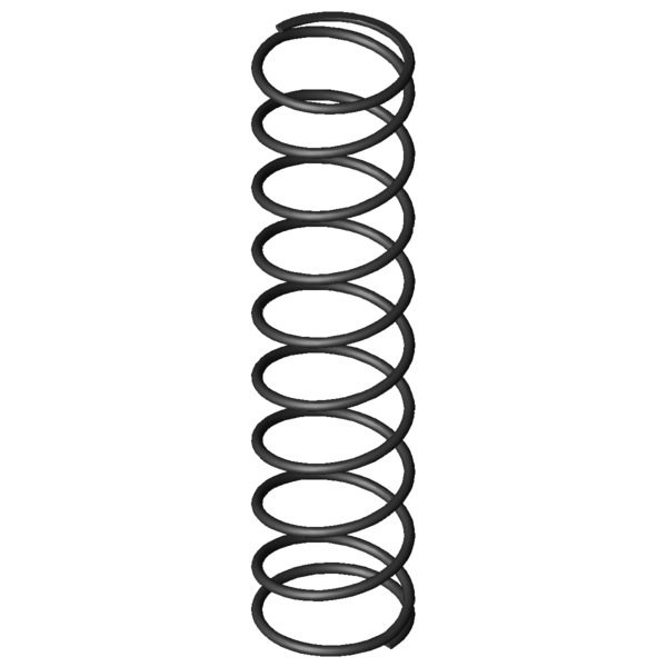 Imagem CAD Molas de compressão D-206D-16