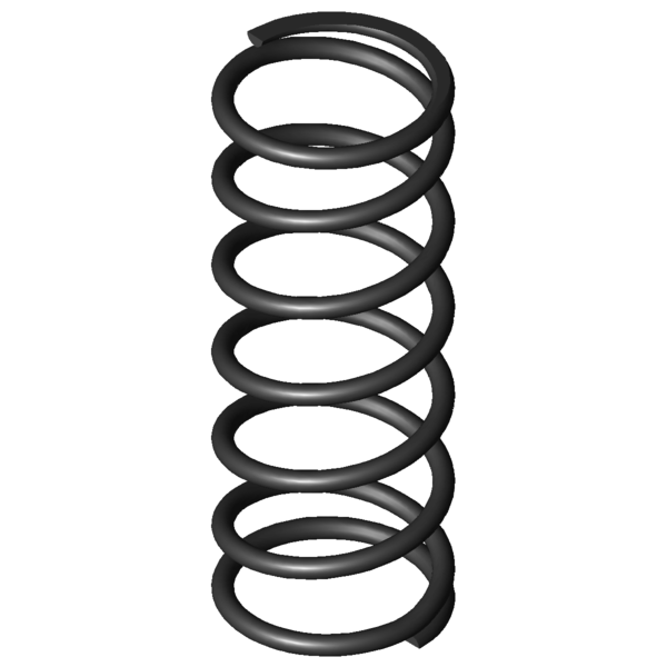 Immagine CAD Molle a compressione D-206F
