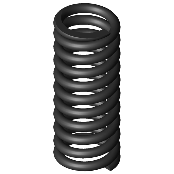 CAD obrázek Tlacné pružiny D-207DA