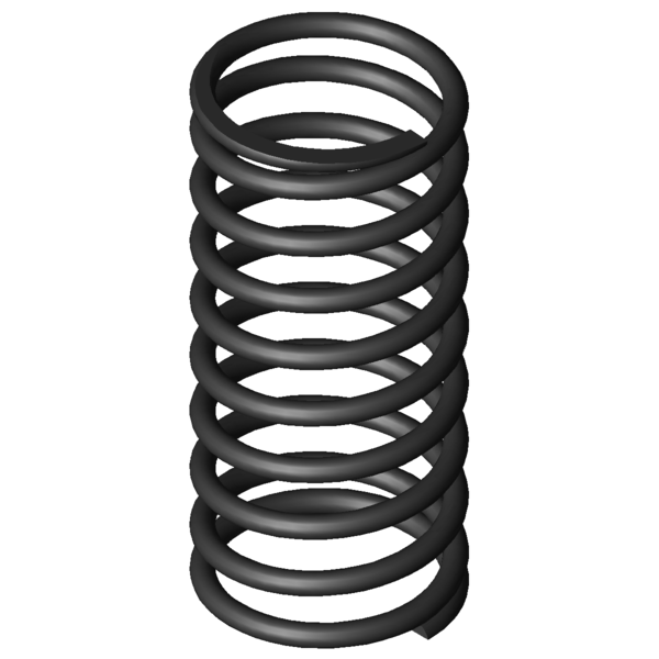 Immagine CAD Molle a compressione D-207J-20