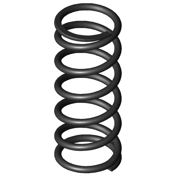 Immagine CAD Molle a compressione D-207J-34