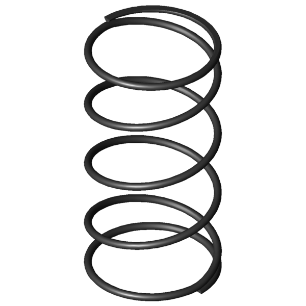 Obraz CAD Sprezyny naciskowe D-207K-01