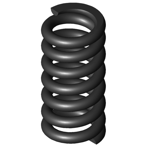 Imagen CAD Muelles de compresión D-207KS