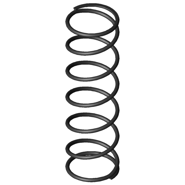 Imagen CAD Muelles de compresión D-209