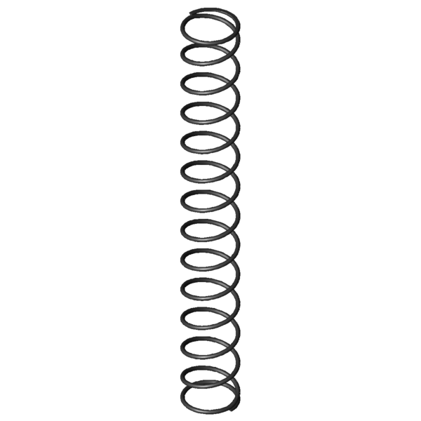 CAD image Compression springs D-211