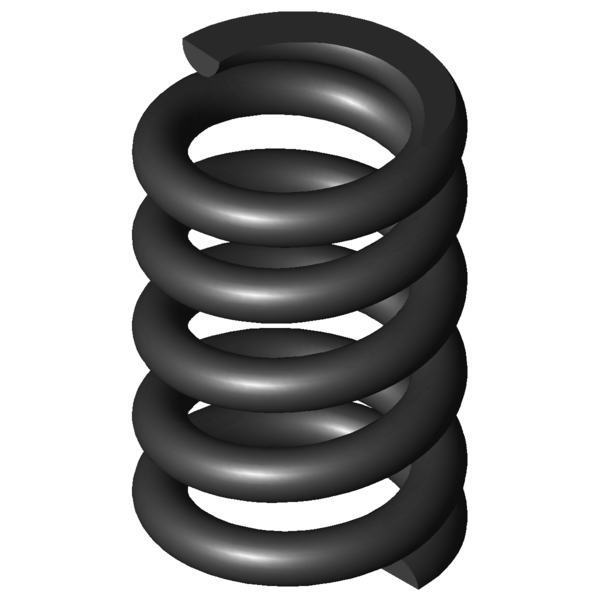 Imagem CAD Molas de compressão D-228