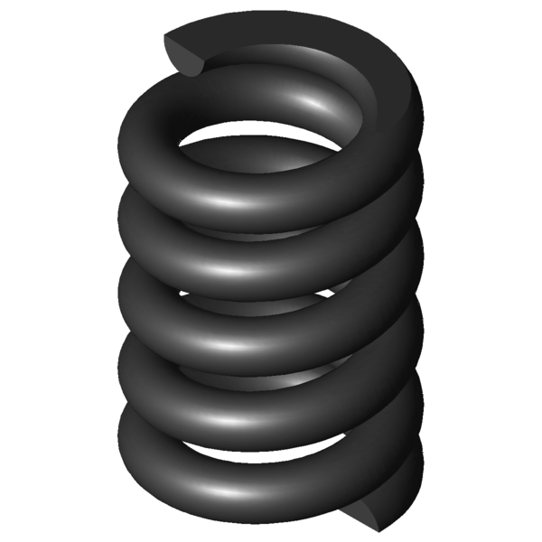 Imagen CAD Muelles de compresión D-234C