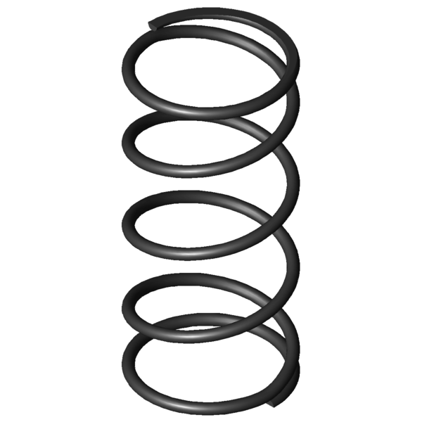 Imagem CAD Molas de compressão D-235