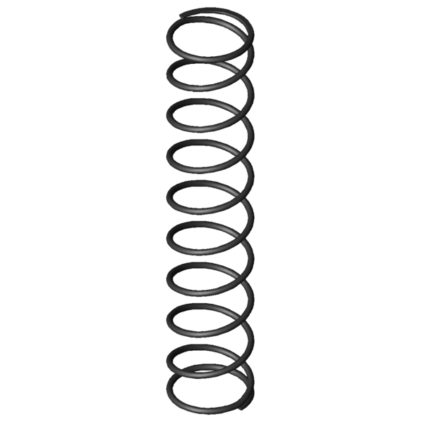 Imagem CAD Molas de compressão D-237