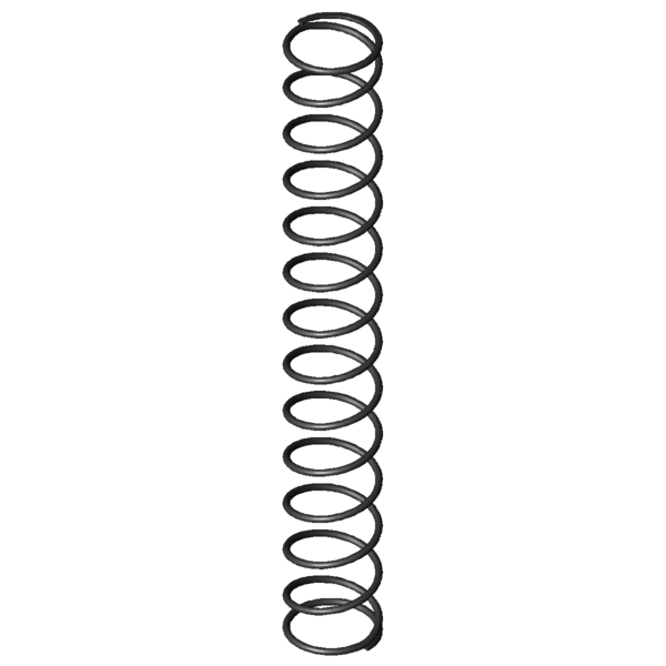 CAD image Compression springs D-238