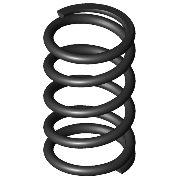 CAD image Compression springs D-248