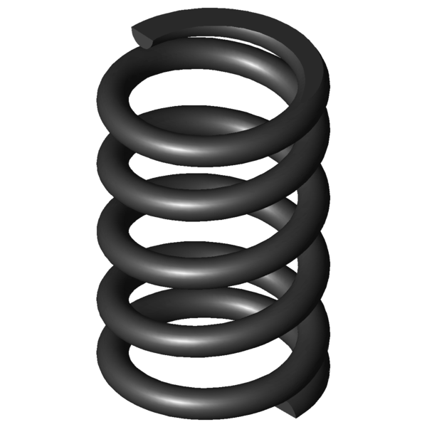 Imagem CAD Molas de compressão D-253