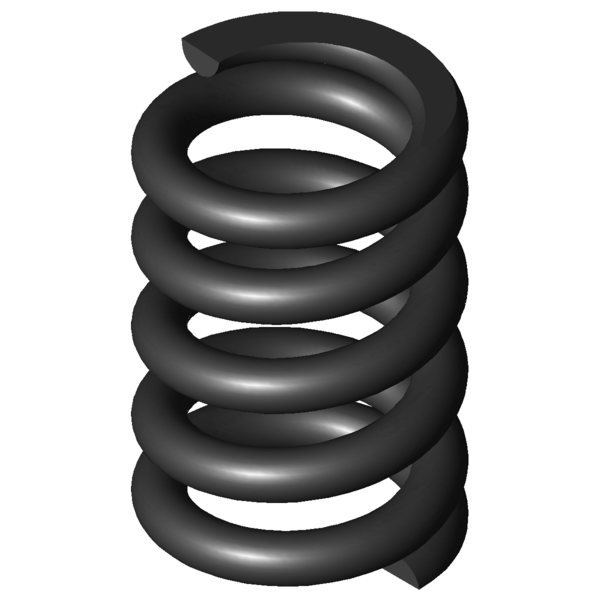 Imagen CAD Muelles de compresión D-258