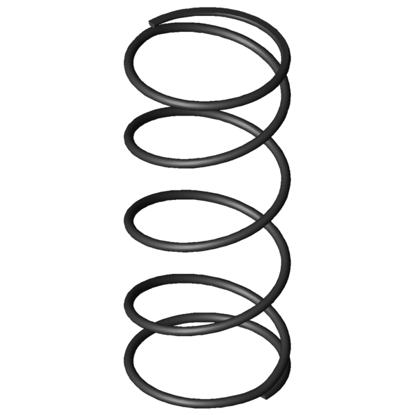 Imagem CAD Molas de compressão D-263E