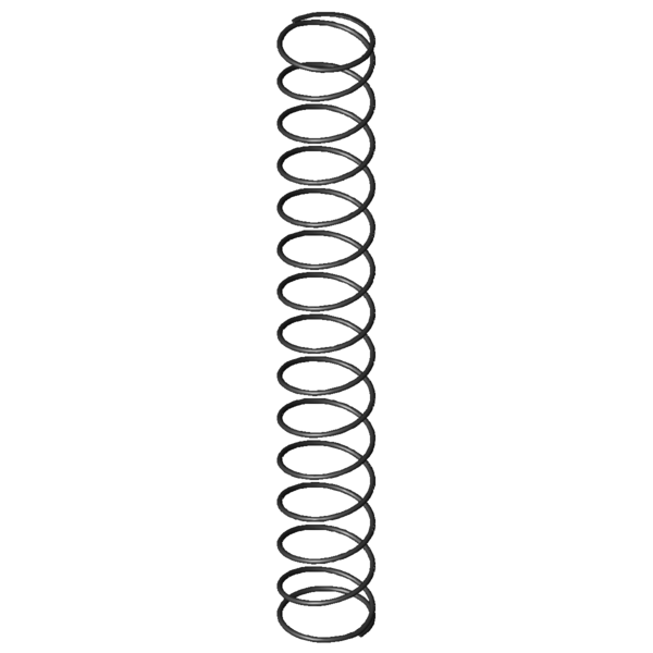 Imagem CAD Molas de compressão D-263V-22