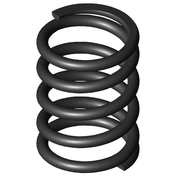 Imagem CAD Molas de compressão D-263VA