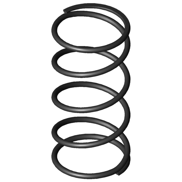 Imagem CAD Molas de compressão D-264