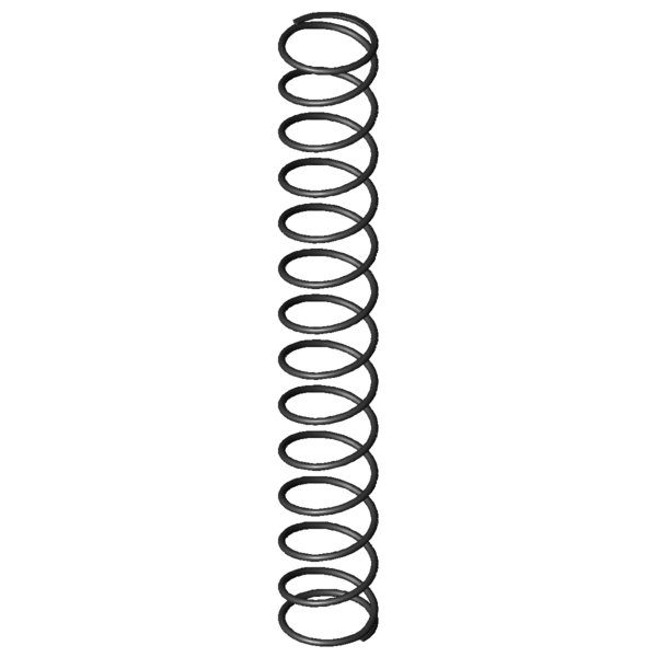 Imagem CAD Molas de compressão D-267