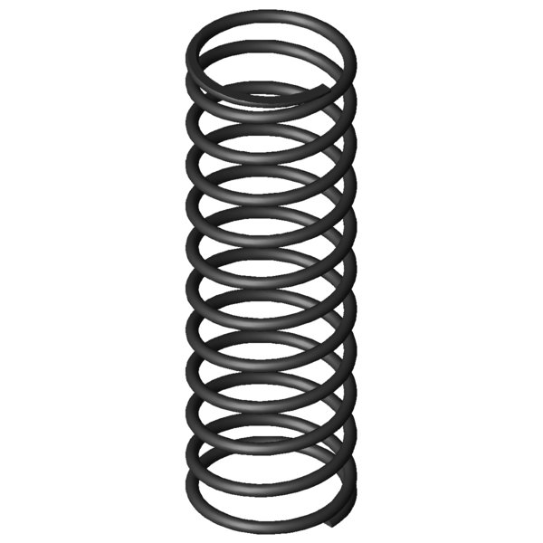 Imagem CAD Molas de compressão D-268A-05