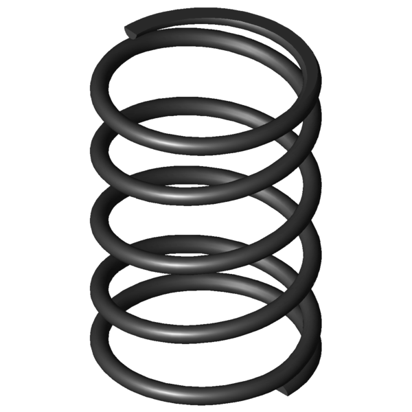 Imagem CAD Molas de compressão D-268B