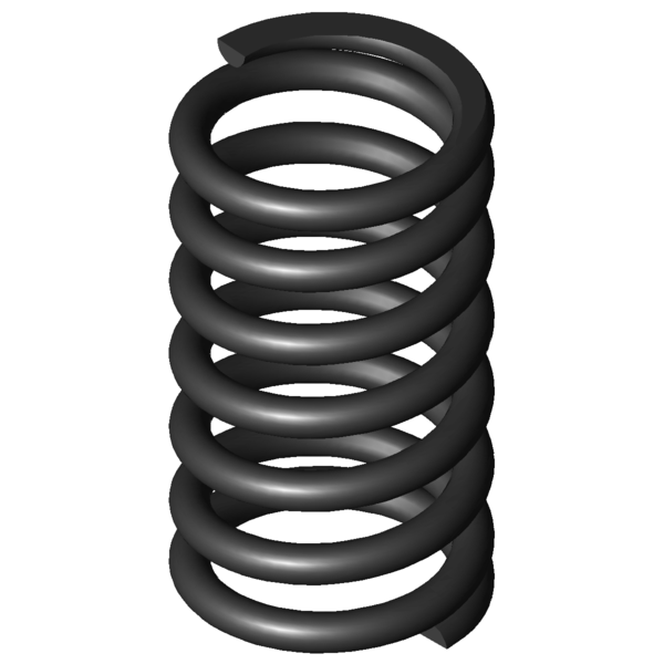 Imagem CAD Molas de compressão D-278C