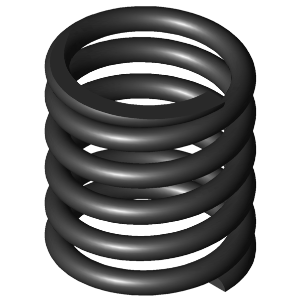 Imagem CAD Molas de compressão D-288E-10