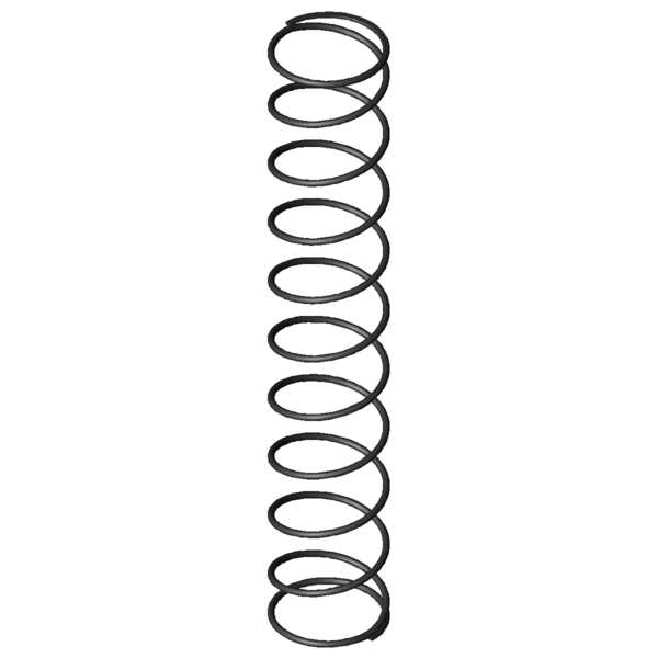 Imagem CAD Molas de compressão D-288J