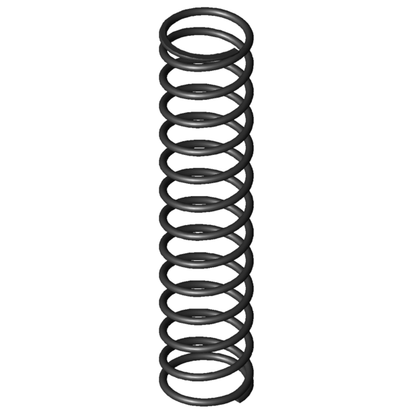 Imagem CAD Molas de compressão D-288K-13