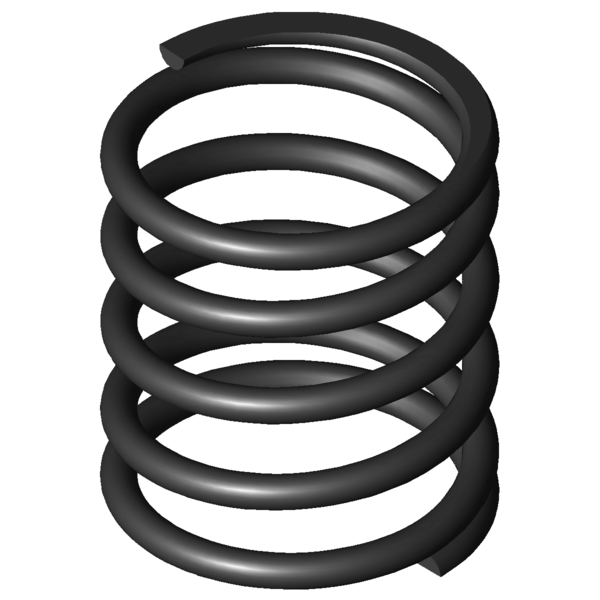 Imagem CAD Molas de compressão D-288K-20