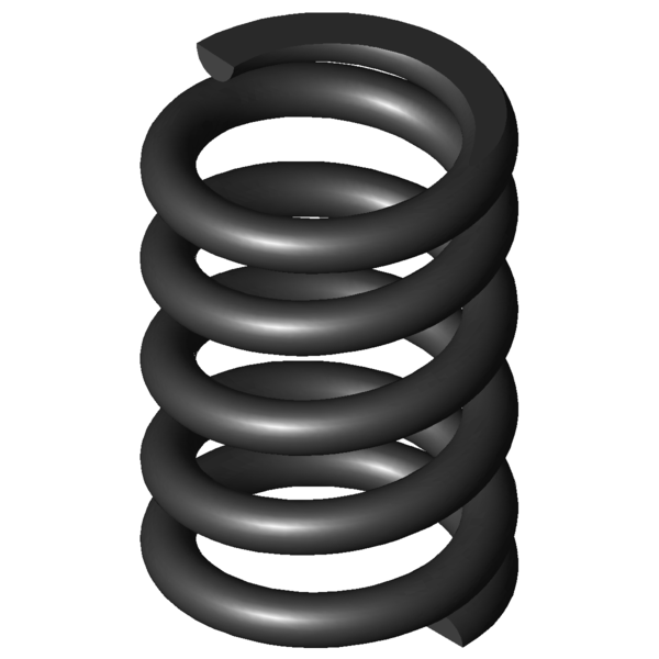 Imagem CAD Molas de compressão D-288S-04